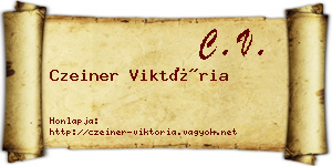 Czeiner Viktória névjegykártya